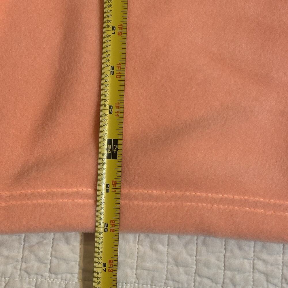 Columbia Women's Slack Water PFG Fleece Pullover Jacket Peach Pink Neon 1/2 Zip - Picture 7 of 9